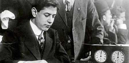 (Original Caption) Jose Capablanca y Granperra (1888-1942), Cuban chess champ, to play Lasker for the World's Chess Championship.