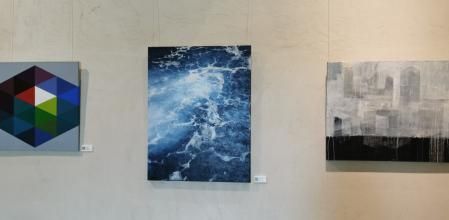 Exposición del colectivo NauArt en el Ecomuseu Farinera de Castelló d'Empúries.