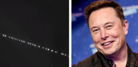 ¿Estrellas? ¿Naves espaciales? No, satélites 'Starlink'