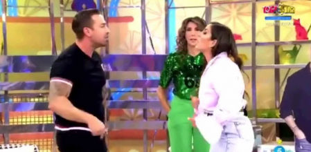 Anabel Pantoja y Rafa Mora se encaran en 'Sálvame'.