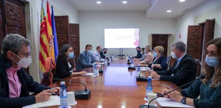 Imagen de la reunión de la comisión interdepartamental de la Generalitat celebrada esta mañana