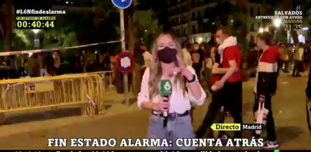 Un equipo de ‘La Sexta Noche’, agredido mientras informaba sobre los botellones de Madrid