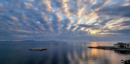 Unión del mar y el cielo en L'Escala.