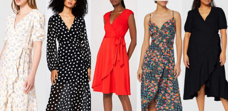 7 vestidos cruzados de menos de 50€ que sientan bien y afinan la figura en todo tipo de cuerpos