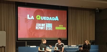 Acto de La Quedada en el marco de Junior Report GO