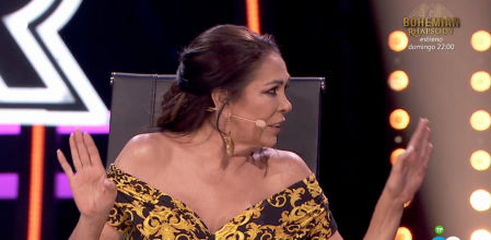 Isabel Pantoja se queda sin palabras tras el zasca de Risto Mejide en 'Top Star'