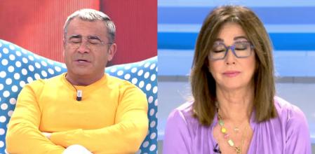 Jorge Javier Vázquez y Ana Rosa Quintana, ayer en sus programas