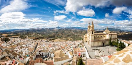 Vistas desde el castillo de Olvera