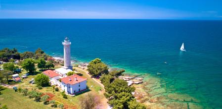 Faro de Savudrija, en Istria