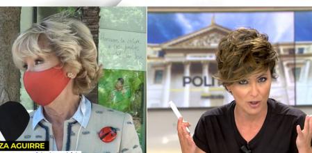 El micro abierto que ha pillado a Esperanza Aguirre en 'Ya es mediodía'.