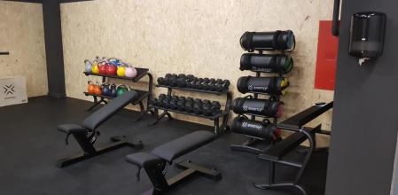 Detalle del gimnasio de la sede central de Bayer Hispania en Sant Joan Despí