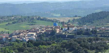 Panorámica del núcleo de Ivorra.