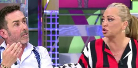 Belén Esteban y Jesús Manuel protagonizan rifirrafe en 'Sálvame'.
