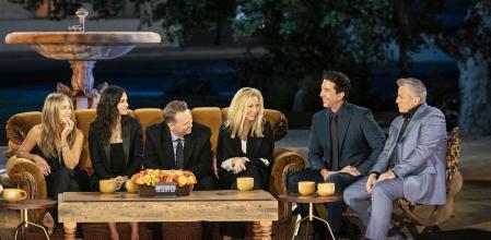 Una imagen del reparto en el especial de 'Friends'.