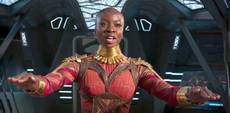 Danai Gurira en una imagen de 'Black Panther'.