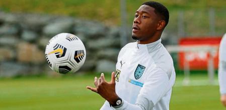 Soccer Football - Euro 2020 - Austria Training - Bad Tatzmannsdorf, Austria - May 28, 2021 Austria's David Alaba during training REUTERS/Leonhard Foeger