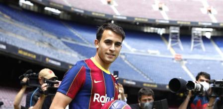 Eric Garcia salta al Camp Nou vestido de blaugrana