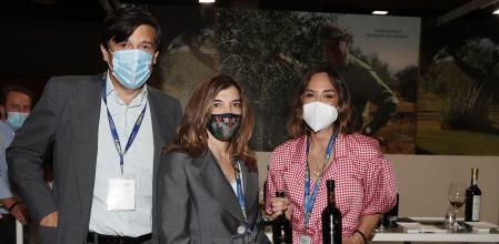 Tamara Falco,Manuel Falcó ,Xandra Falco en Madrid Fusion.