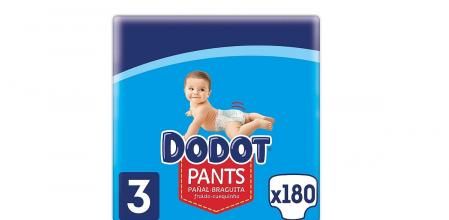 Dodot Pañales Bebé Pants Talla 3 (6-11 kg), 180 Pañales