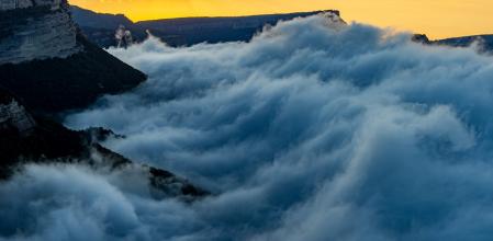 Mar de niebla en los abismos de Tavertet.