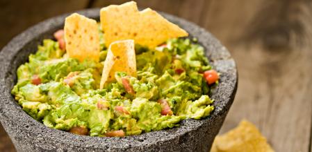 Guacamole con nachos