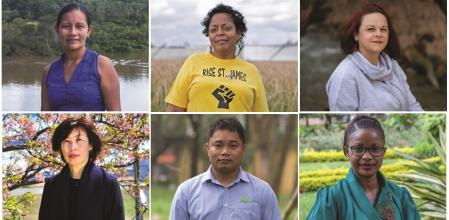 Personas galardonadas con los Premios Goldman 2021  .