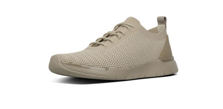 Zapatillas Fitflop de malla ajustable color beige