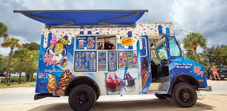 Una camioneta de helados en Estados Unidos