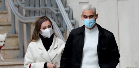 Ester Exposito y Alejandro Speitzer en Madrid, 17/12/2020