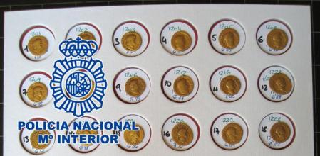 Una parte de las 90 monedas del Imperio Romano y detiene a 4 personas