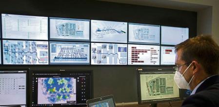 Centro de control en el MWC- Sistemas de Controles de aforo- Foto Ana Jiménez