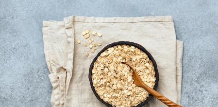 Recipiente con avena