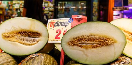 Melones cortados
