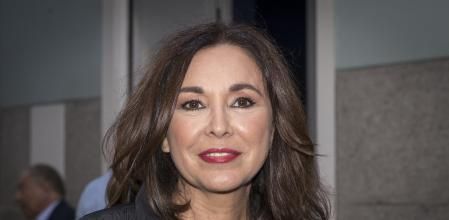 Isabel Gemio en una inauguración en Madrid.