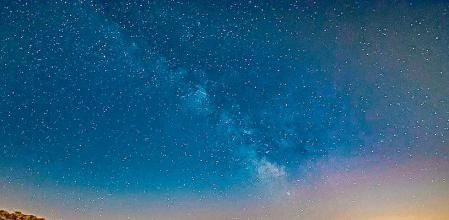 La Vía Láctea en el meandro del Ter.