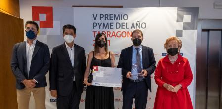 Entrega de Premios Pyme del Año del Banco Santander en Tarragona , en los que Guyana Guardian es colaboradora