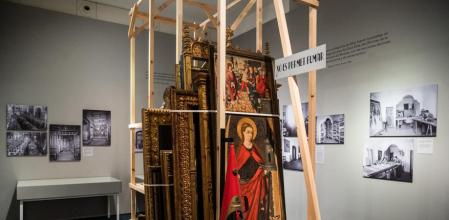 Exposició al MNAC sobre el salvament de les obres d'art a Catalunya durant la guerra Foto.Miquel González/ Shooting