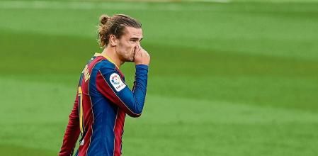 FOTO ALEX GARCIA GRIEZMANN FALLA EL PENALTI A ANSU FATI EN EL PARTIDO DE LIGA EN EL CAMP NOU ENTRE EL FC BARCELONA Y EL REAL BETIS 2020/11/07