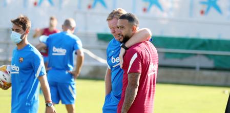 ENTRENAMIENTO DEL BARCELONA EN LA CIUDAD DEPORTIVA