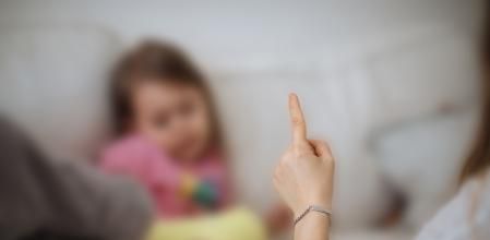 Father Hitting Young Daughter - domestic violence