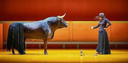 Una escena del estreno de 'Liebestod', de Angélica Liddell, en el Festival de Aviñón