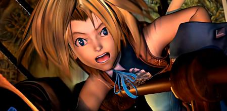 Imagen reescalada mediante inteligencia artificial del videojuego Final Fantasy IX de 1999