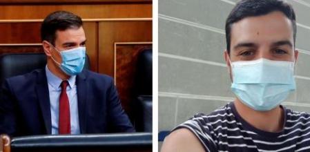 El chico ha publicado una imagen para anunciar que ya se había vacunado