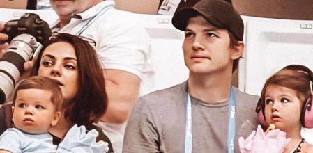 ashton mila niños instagram