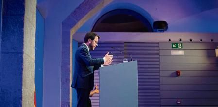 El presidente de la Generalitat, Pere Aragonès, ofrece una rueda de prensa tras una reunión del Consejo Ejecutivo de la Generalitat, a 3 de agosto de 2021, en Barcelona, Cataluña, (España). Esta comparecencia se produce un día después de que el Gobierno de España y la Generalitat celebrasen la Comisión Bilateral, donde el Ejecutivo catalán reclamó 56 traspasos competenciales. 03 AGOSTO 2021;BARCELONA;CATALUÑA;CATALUNYA;RUEDA DE PRENSA;COMISIÓN BILATERAL;CONSEJO EJECUTIVO;GENERALITAT David Zorrakino / Europa Press 03/08/2021