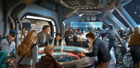 Boceto del hotel de Disney World inspirado en Star Wars