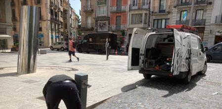 Una de las fuentes que ha instalado el Ayuntamiento de Figueres para luchar contra las altas temperaturas