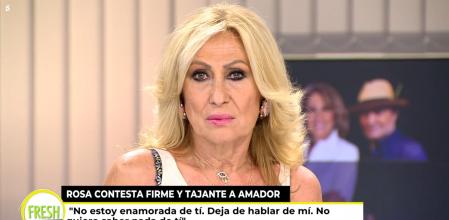 Rosa también aseguró que Amador nunca le fue infiel mientras estuvieron casados.