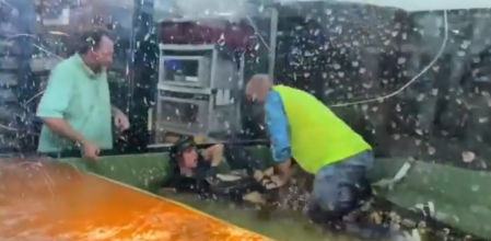 Un padre pelea con un cocodrilo para salvar a una trabajadora de un zoo de su ataque