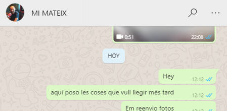 Un chat contigo mismo es muy útil como un lugar donde dejar cosas que luego se quieren recuperar y se pueden tener a mano